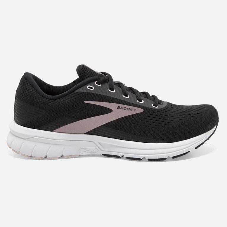 Brooks Signal 3 Israel - Women's Treadmill Running Gear - Black/Primrose Pink/Blackened Pearl (52841